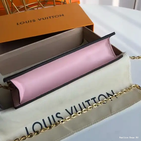 Affordable LOUIS FLORE CHAIN WALLET VUITTON 0608